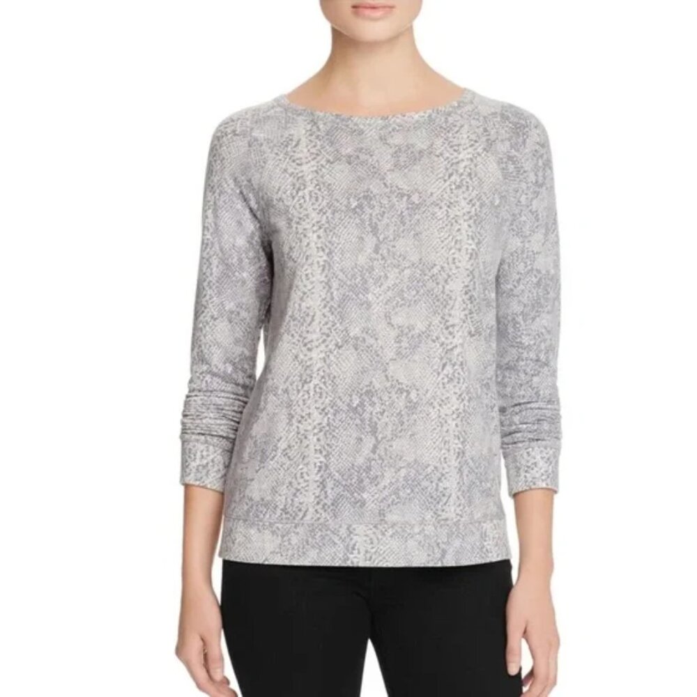 Soft by Joie snakeskin print crewneck sweatshirt, XS